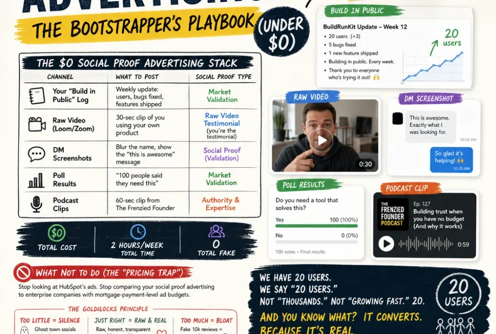 Social Proof Advertising: The Bootstrapper’s Playbook (Under $0)