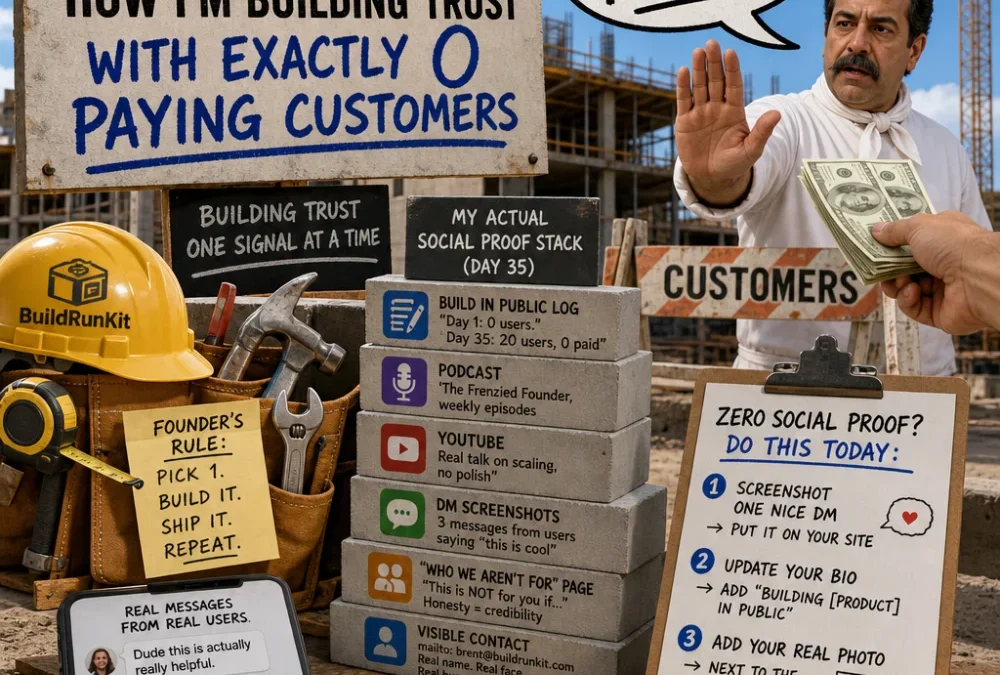 Social Proof: How I’m Building Trust With Exactly 0 Paying Customers