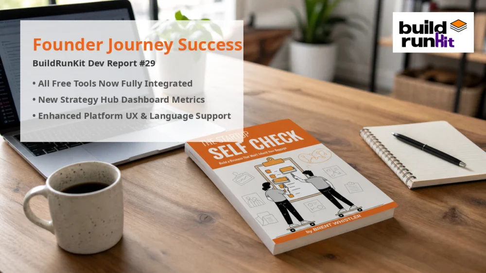 Founder Journey Success in 2026: BuildRunKit Dev Report 29