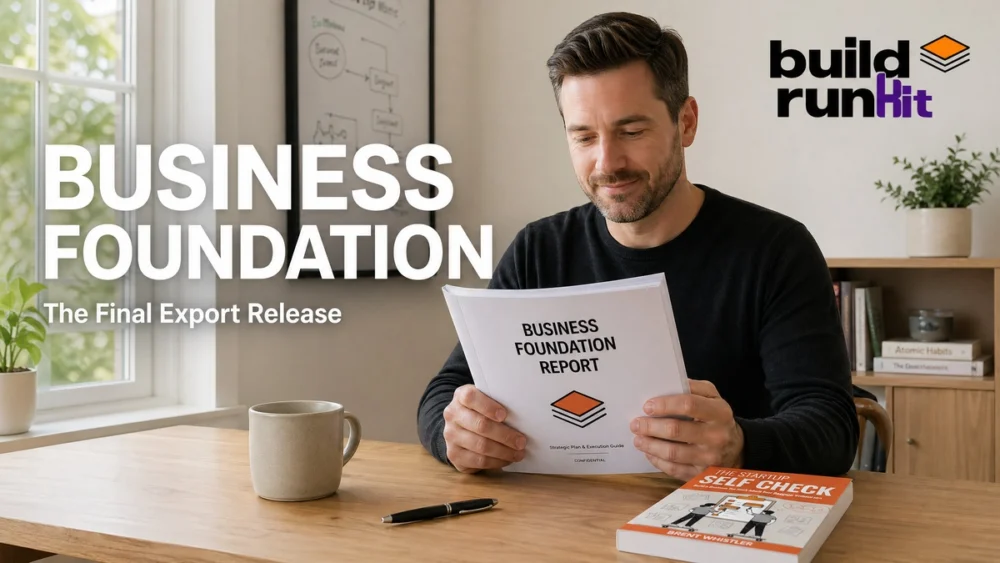 Business Foundation for Founders: BuildRunKit Dev Report 27