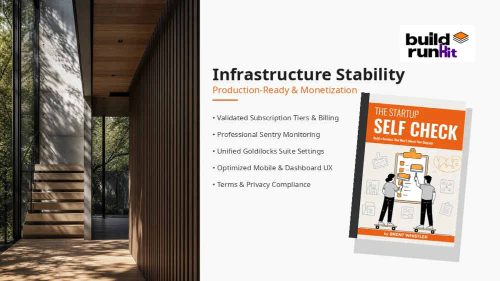 Production-Ready Startup Infrastructure: Launch Prep & Stability