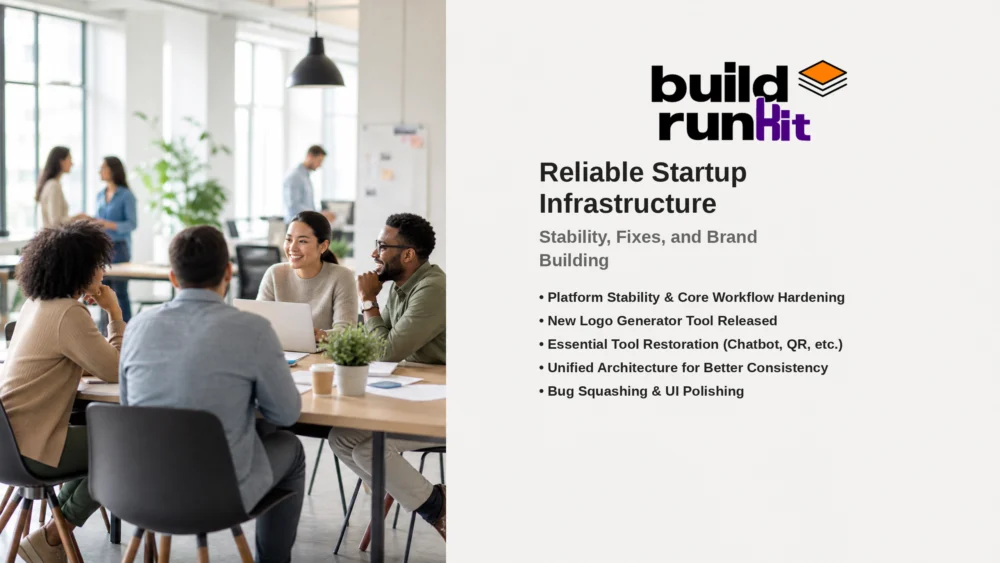 Reliable Startup Infrastructure: Stability, Fixes, and Brand Building