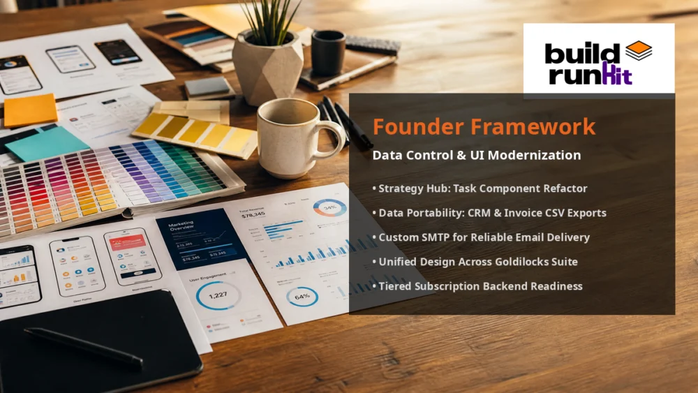 Founder Framework: Data Control & UI Modernization