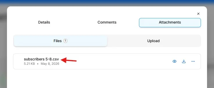 Task Attachments