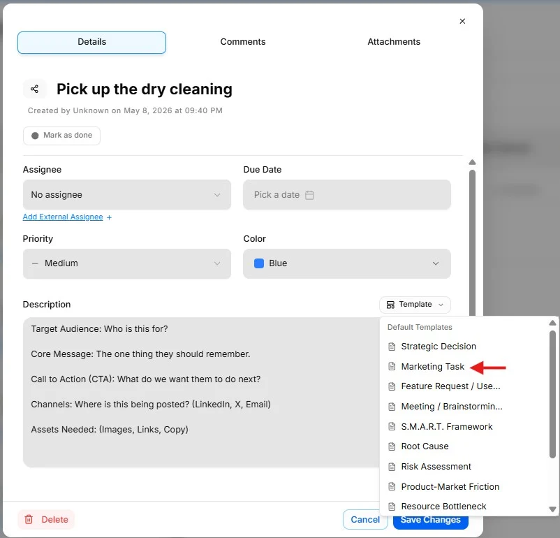 Task Templates