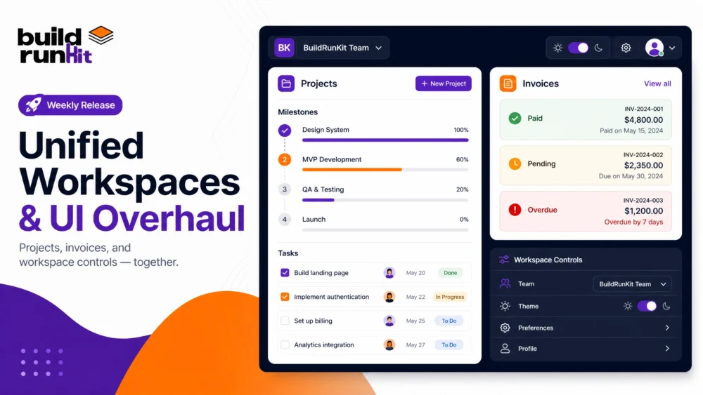 Unified Workspaces & UI Overhaul